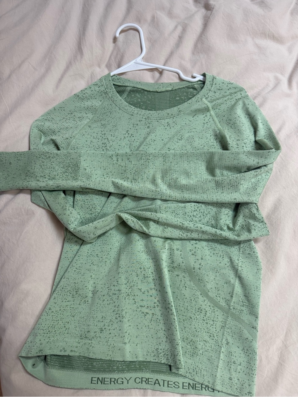 Green Lulu lemon long sleeve swiftly size 6 like new
